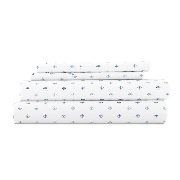 Lily Pattern 4-Piece Sheet Set For Cheap