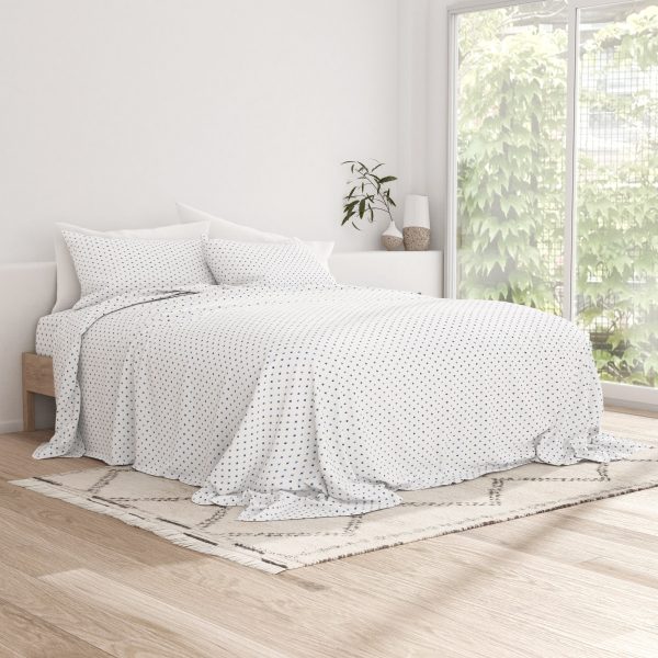 Lily Pattern 4-Piece Sheet Set For Cheap - Image 4
