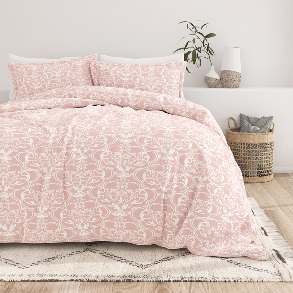 Romantic Damask Pattern 3-Piece Duvet Cover Set (Sale) Fashion