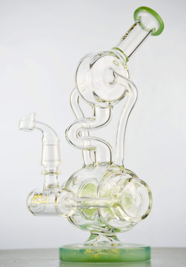 Lookah Glass - Dual Arm Barrel Recycler For Discount - Image 3