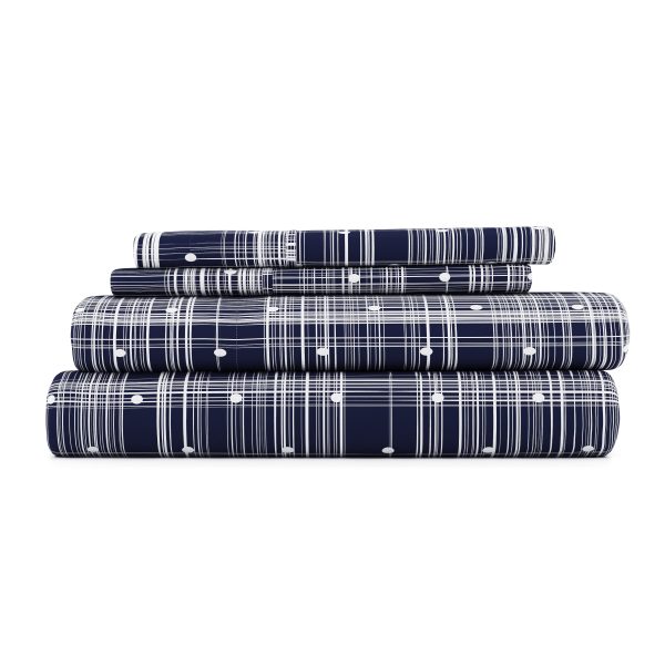 Polkadot Pattern 4-Piece Sheet Set (Sale) For Sale