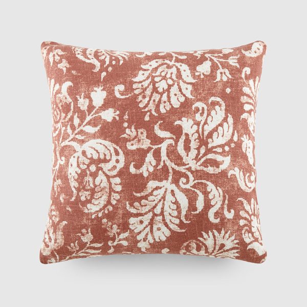 Distressed Floral Décor Throw Pillow (Sale) For Sale - Image 5