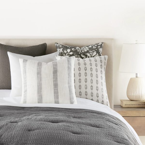 2-Pack Seed Stitch Knit With Folk Leaves Décor Throw Pillows (Sale) For Cheap - Image 5