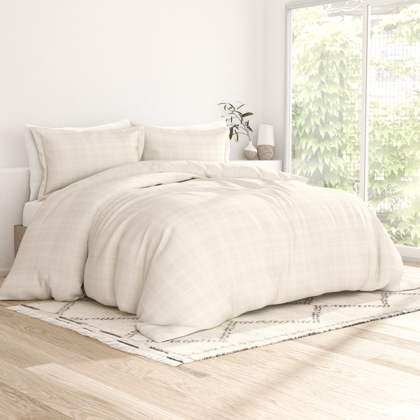 Thatch Pattern 3-Piece Duvet Cover Set (Sale) Discount - Image 5