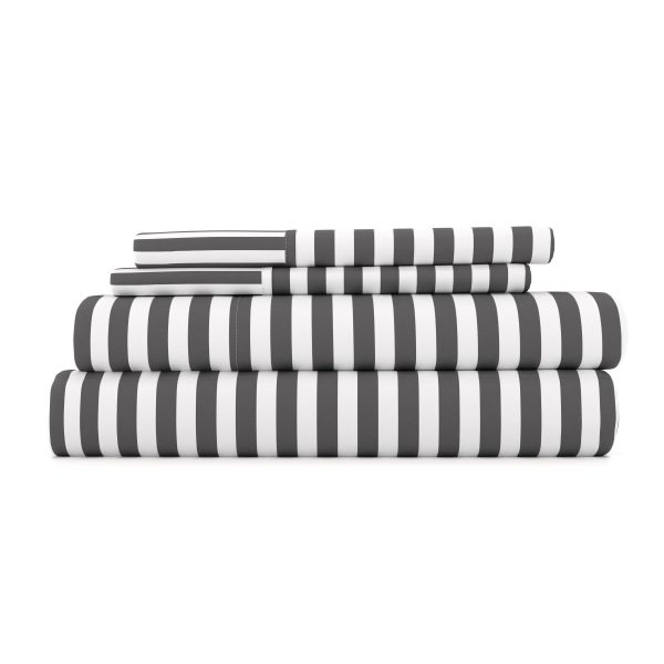 Ribbon Pattern 4-Piece Sheet Set Online Hot Sale
