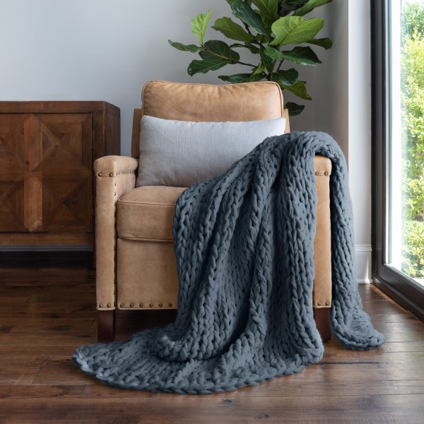 Chunky Knit Throw Blanket For Discount