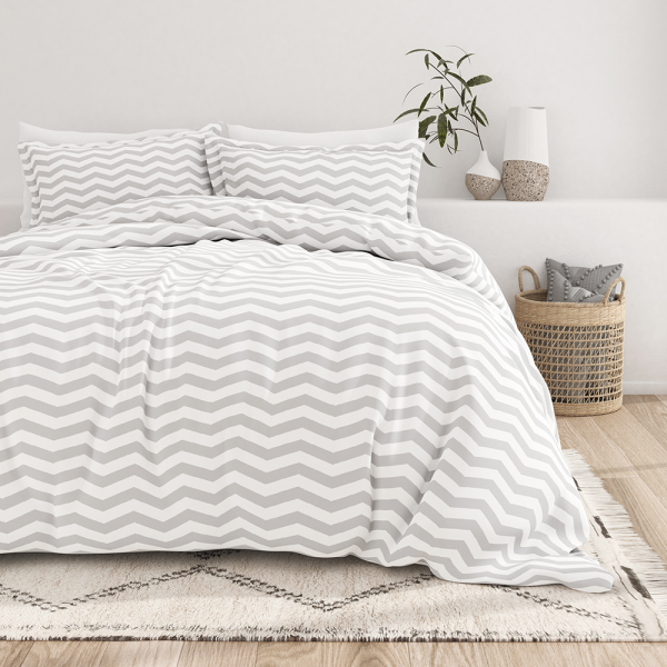 Arrow Pattern 3-Piece Duvet Cover Set (Sale) Online now - Image 3