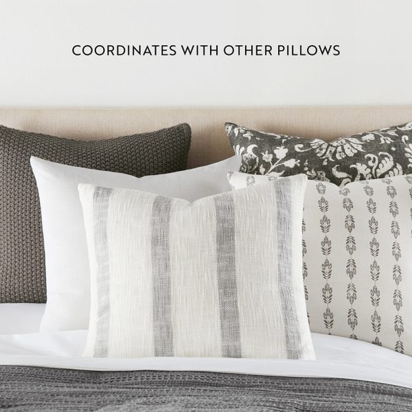 2-Pack Seed Stitch Knit With Folk Leaves Décor Throw Pillows (Sale) For Cheap - Image 4