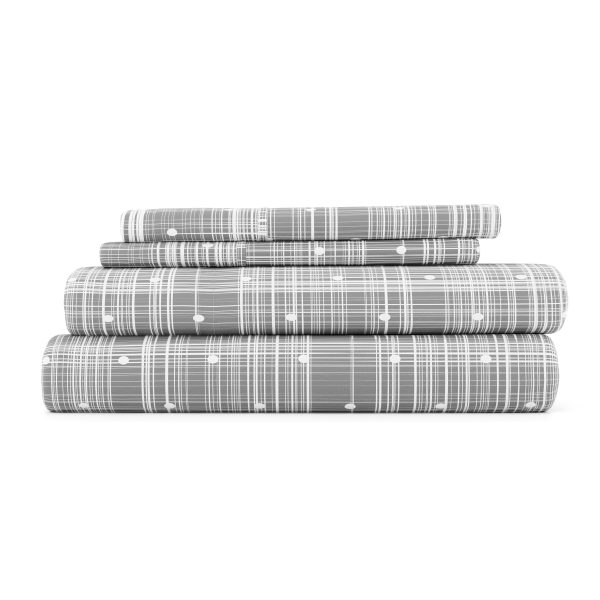Polkadot Pattern 4-Piece Sheet Set (Sale) For Sale - Image 3