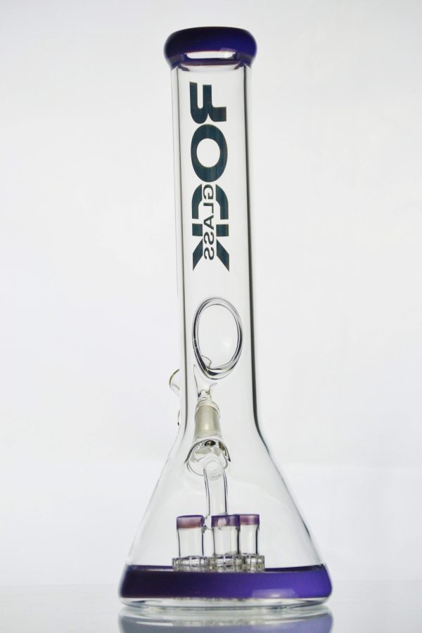 Rock This - Thick Glass Triple Perc Beaker Bong Hot on Sale - Image 4