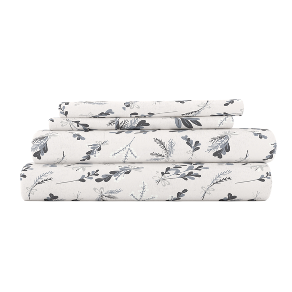 Botanical 4-Piece Flannel Sheet Set (Sale) Online Hot Sale