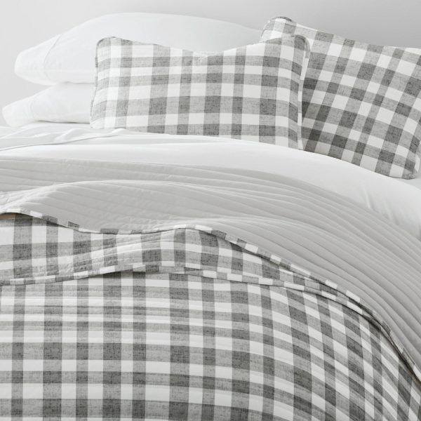 Watercolor Plaid Reversible Quilted Coverlet Set (Sale) Online Hot Sale - Image 5