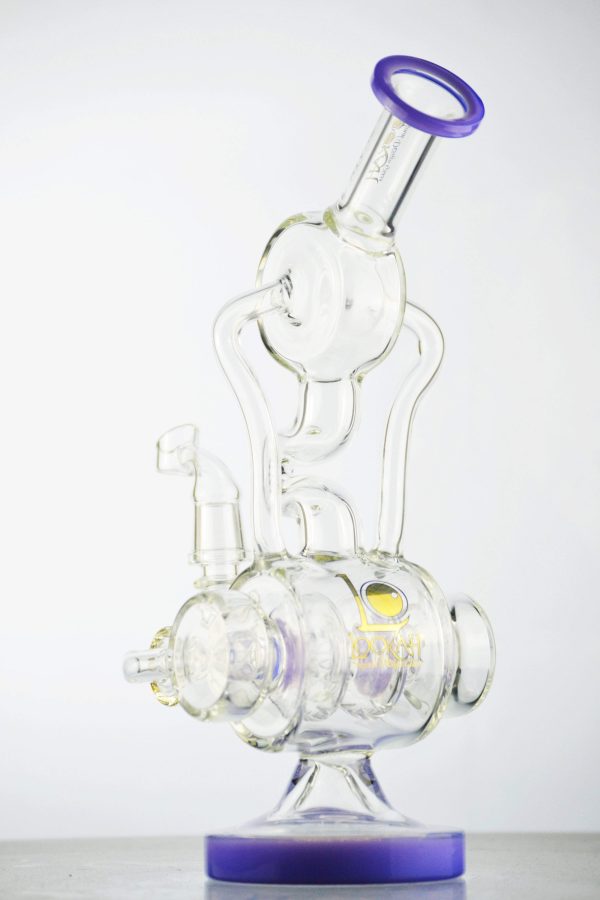 Lookah Glass - Dual Arm Barrel Recycler For Discount - Image 2