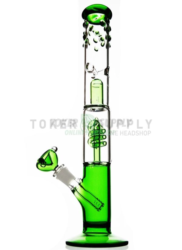 Spiral Perc Straight Tube Water Pipe Online now