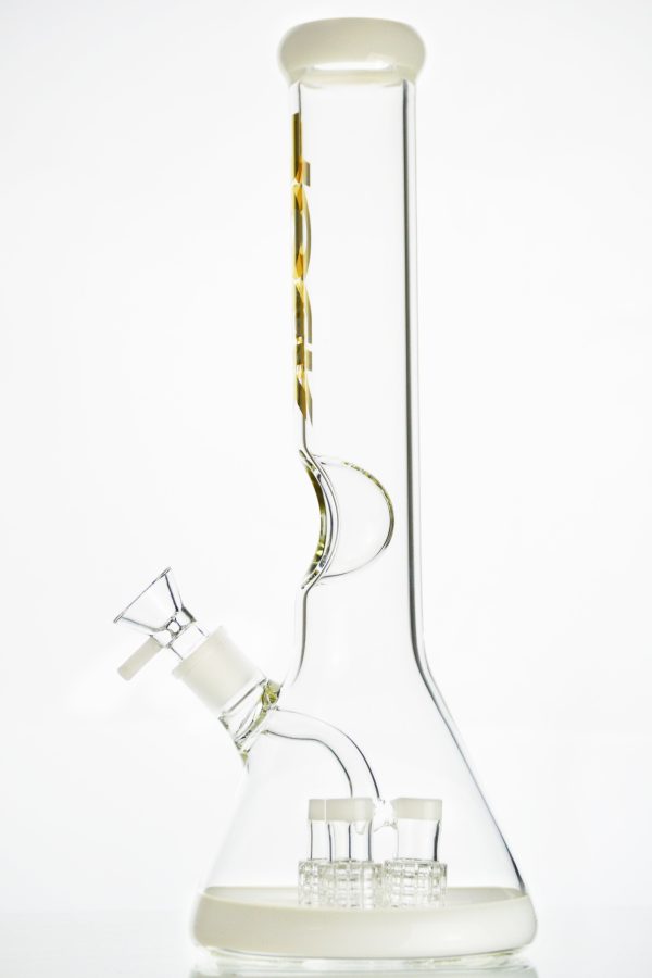 Rock This - Thick Glass Triple Perc Beaker Bong Hot on Sale - Image 5