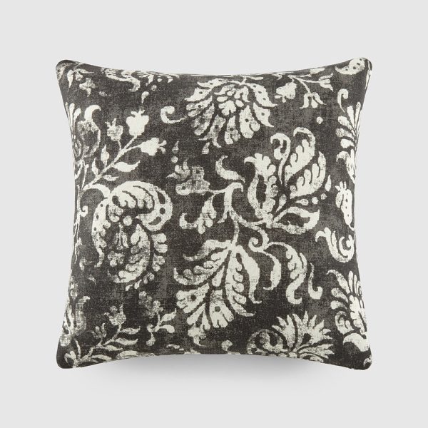 Distressed Floral Décor Throw Pillow (Sale) For Sale