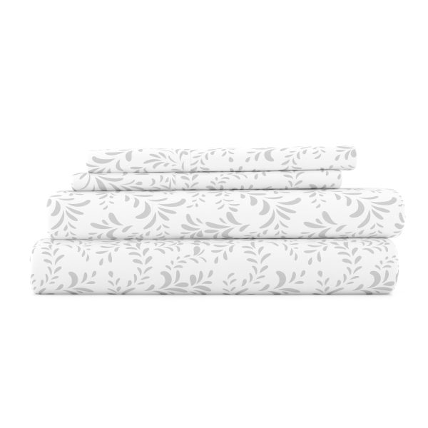 Burst of Vines Pattern 4-Piece Sheet Set (Sale) Discount - Image 2