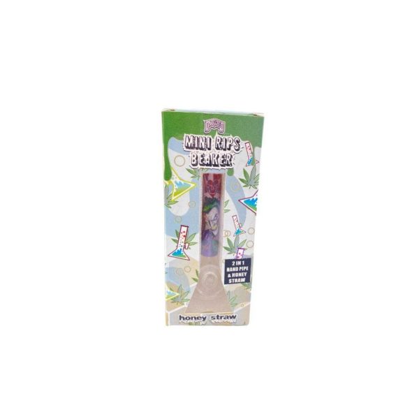 Mini Rips Beaker - 2 In 1 Hand Pipe & Honey Straw Online - Image 3