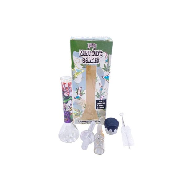 Mini Rips Beaker - 2 In 1 Hand Pipe & Honey Straw Online