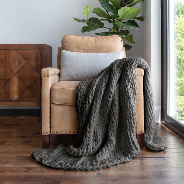Chunky Knit Throw Blanket For Discount - Image 4