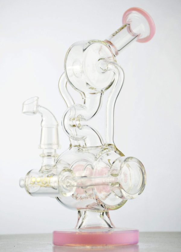 Lookah Glass - Dual Arm Barrel Recycler For Discount - Image 5