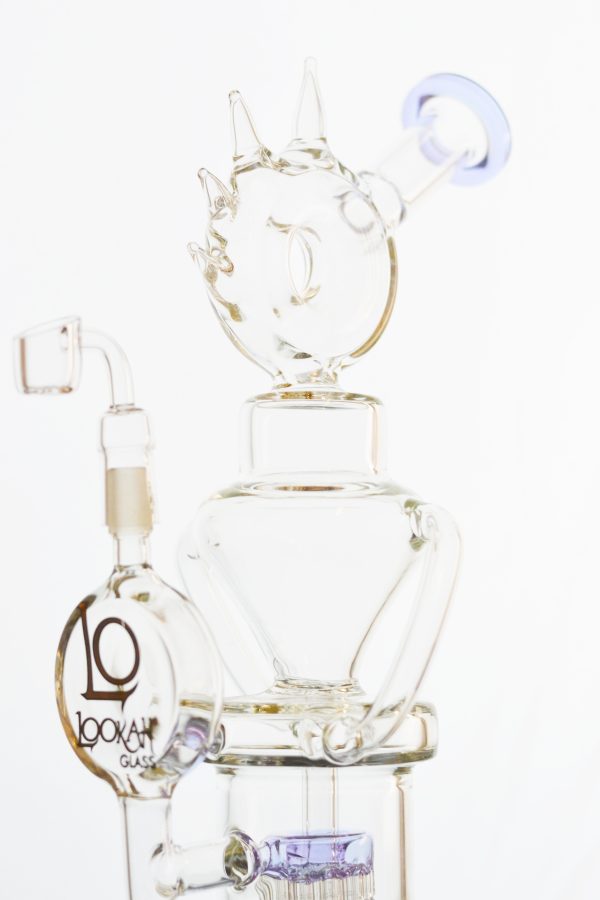 Lookah Glass - Sprinkler Perc Coil Recycler Fashion - Image 4