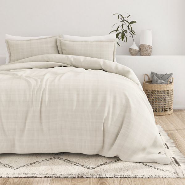 Thatch Pattern 3-Piece Duvet Cover Set (Sale) Discount