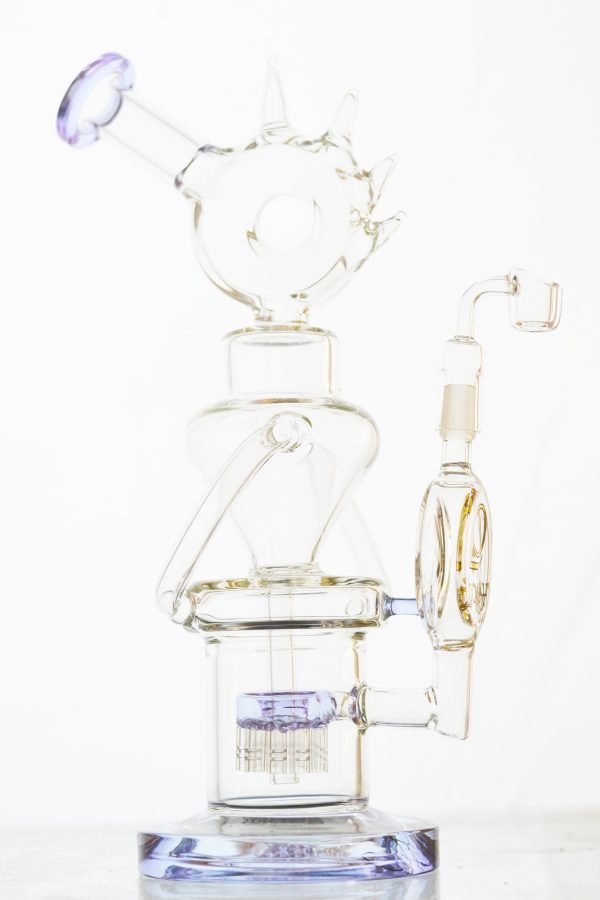Lookah Glass - Sprinkler Perc Coil Recycler Fashion - Image 2