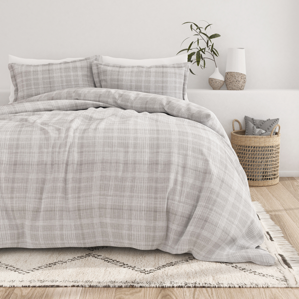 Thatch Pattern 3-Piece Duvet Cover Set (Sale) Discount - Image 2