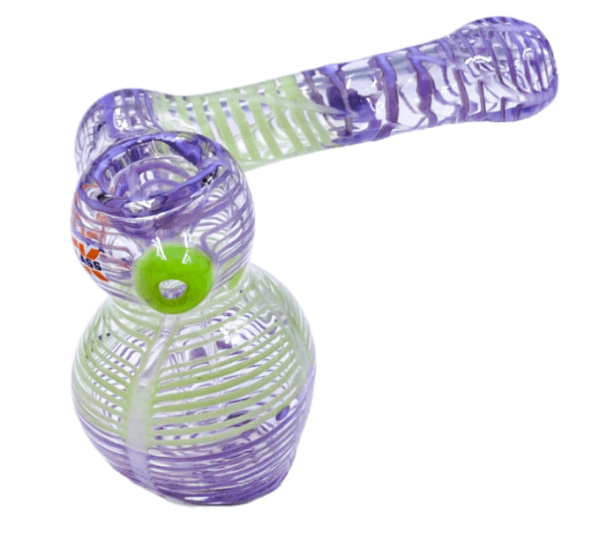 Rock Glass Neon Color Bubbler Pipe Cheap