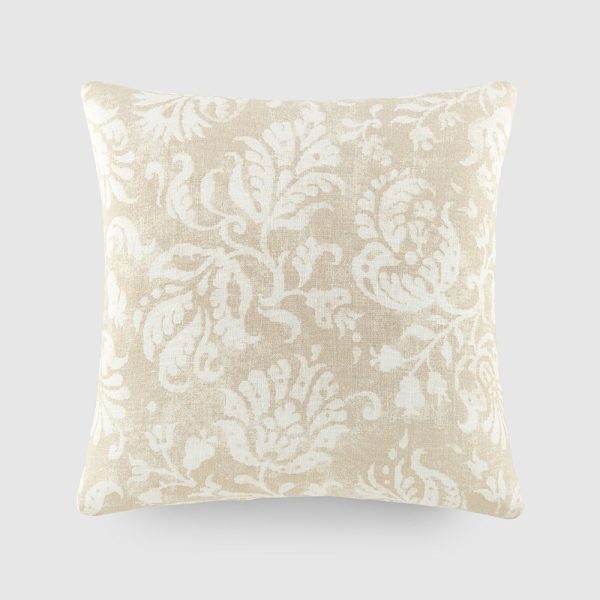 Distressed Floral Décor Throw Pillow (Sale) For Sale - Image 2