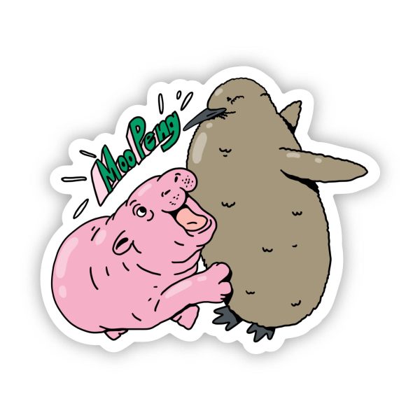 Moo Peng - Moo Deng & Pesto Sticker Online Hot Sale