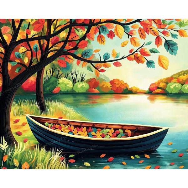 Docked Fall Daydreams | Diamond Painting Fashion - Image 2