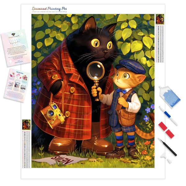 Detective Whiskers | Diamond Painting Online Sale