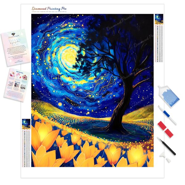 Galaxy Tulips | Diamond Painting For Sale