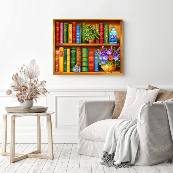 Books and Blooms | Diamond Painting Hot on Sale - Image 3